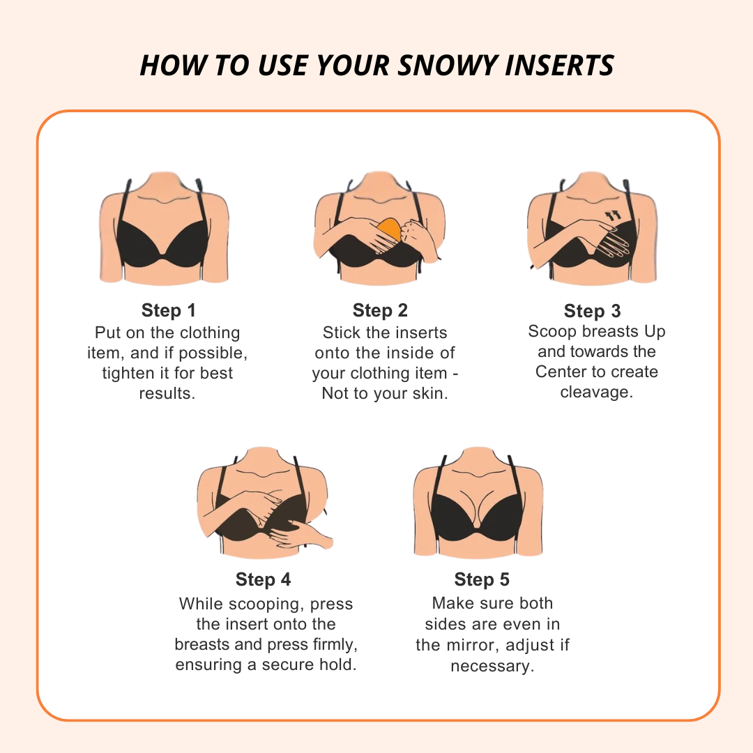 Snowy Sticky Bra Inserts