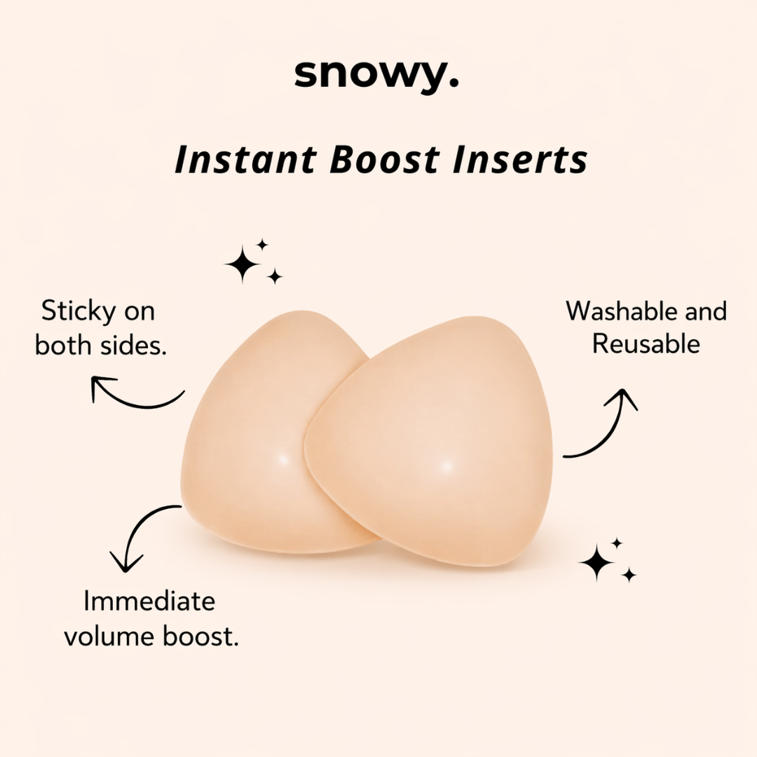 Snowy Sticky Bra Inserts